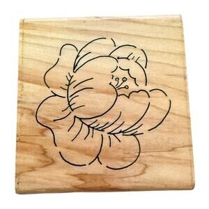 JRL Design Co Paris Floral Bud L224 Rubber Stamp